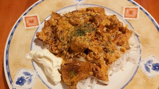 Urechiuse Mancare de Ciuperci Kantareller recept Champignon Vegetarian Recipe [upl. by Gregor]