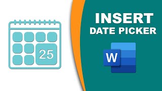 How to insert date and time picker in word [upl. by Hoffarth890]