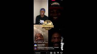 Shannon Briggs amp Rampage Jackson Go At It Again On Instagram Live With David Flats amp Zab Judah [upl. by Rois]