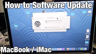 How to Software Update on MacBook iMac Apple Computer [upl. by Aihtiekal]