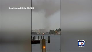 Residents react after massive tornado hits Fort Lauderdale [upl. by Silverts]