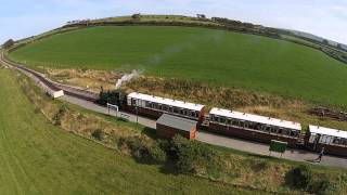 Lynton amp Barnstaple Railway  Aerial Video Sept 2014 [upl. by Kellia175]