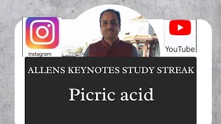 picric acid from Allens keynotes [upl. by Rich64]