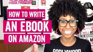 WRITE AN EBOOK AMAZON How to SelfPublish Your First Book  HOW TO [upl. by Sauder]