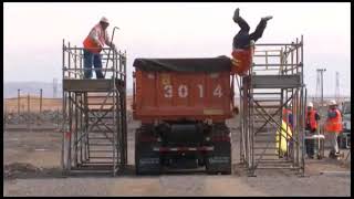 Worker Falls Off Scaffolding [upl. by Rizzo78]