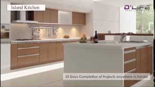 Modern Kitchen Interior Design with Accessories DLIFE Home Interiors Kerala amp Bangalore [upl. by Rigby745]