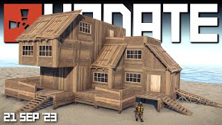 Frontier and Ginger bread building skins  Rust Update 21st September 2023 [upl. by Korten]