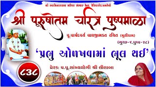 Shree Purushottam Charitra Pushpmala 838  Prerakpulilaba  19 April 24 Amreli Mahila Mandir [upl. by Ahsiled]