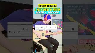 Simon amp Garfunkel  A Hazy Shade of Winter Main Riff Guitar Lesson  Tab guitar tutorial [upl. by Sucramed570]