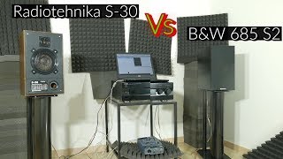 Radiotehnika S30 vs BampW 685 sound amp bass test PART 1 [upl. by Ahsilef]