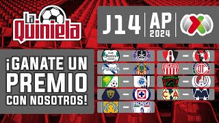 La Quiniela de la Liga MX  Jornada 14 del APERTURA 2024 [upl. by Aerdnak]