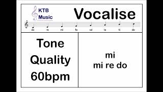 Tone Quality Singing Exercise Vocalise No 4 Fast [upl. by Gussman187]