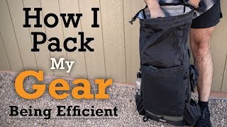 How I Pack My Gear 2  Being Efficient on Trail [upl. by Ahsiym]