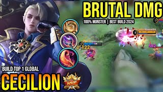 CECILION BEST BUILD 2024  BUILD TOP GLOBAL CECILION GAMEPLAY  MOBILE LEGENDS✓ [upl. by Det395]