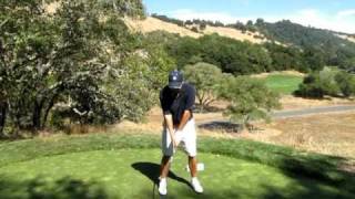 Jeff Wilson teeing off on the 9th hole at Mayacama [upl. by Magner]