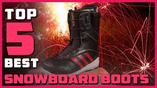 Top 5 Best Snowboard Boots for NarrowWideFlat Feet High Arches Review in 2023 [upl. by Wilonah]