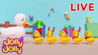 LIVE🔴Five Little Ducks Three Little Kittens  More  Christmas Vibe  Cocacoca Kids Songs amp Animals [upl. by Yrad]