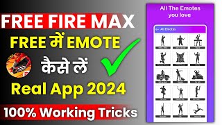 how to get emotes in free fire max  free fire mein emote kaise le 2024  free fire emote apps 2024 [upl. by Madel580]