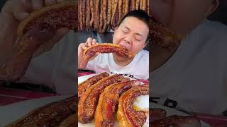 Chewing Sound Crispy Pork Belly eating satisfying [upl. by Champ]