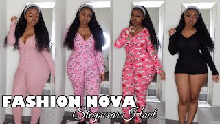 FASHION NOVA SLEEPWEAR HAUL Holiday Approved Vlogmas Day 8  Luxury Tot [upl. by Kilar170]