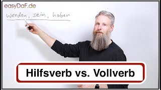 sein werden haben  Hilfsverb vs Vollverb [upl. by Ahsatan200]