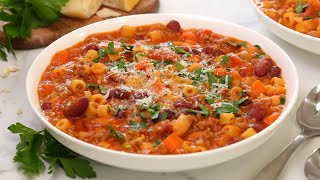 Pasta Fagioli Soup  Hearty amp Nutritious Fall Recipes [upl. by Plume]