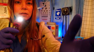 ASMR Hospital Pediatric Check Up  Otoscope Eye Exam  Medical Role Play [upl. by Whyte]