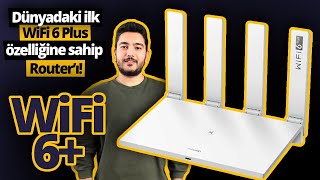 Dünyanın ilk WiFi 6 routerı Huawei AX3 inceleme [upl. by Ellerehc]