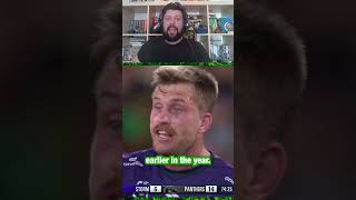 Cameron Munsters bite during the NRL Grand Final nrl sport storm [upl. by Neladgam569]