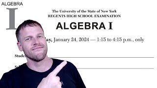 Algebra 1 Regents  January 2024 questions 1  24 [upl. by Abraham901]