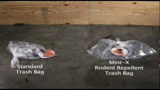 MintX Rodent Repellent Trash Bags Demonstration [upl. by Dalton]