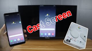 How to Cast Screen From SAMSUNG Android Phone to Chromecast Google TV [upl. by Dyann]