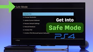 How to Safe Mode On PS4 [upl. by Eliason]