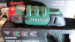 PARKSIDE LIDL  Visseuse compacte multiembouts sans fil RapidFire 21  unboxing amp test [upl. by Aikel]