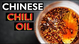 How to make Chili Oil EASY 5 MIN RECIPE CHINESE HOT SAUCE 中国辣椒油 [upl. by Anaxor556]