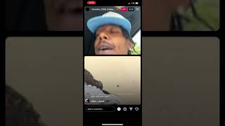 DB Omerta Arguing With Slaughter Gang Member On IG Live [upl. by Nannerb]