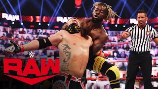 The New Day vs AJ Styles amp Omos – Raw Tag Team Championship Match Raw May 3 2021 [upl. by Rosenblast]