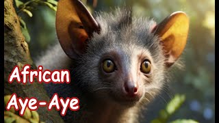 The AyeAye A Rare and Endangered Primate of Madagascar  AfricanAyeaye [upl. by Lennahs742]