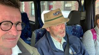 Jim Callery on board the bus 🚌 walk the ​ Royal Canal for his 90th birthday 🎁chat number 1 [upl. by Lowenstern]