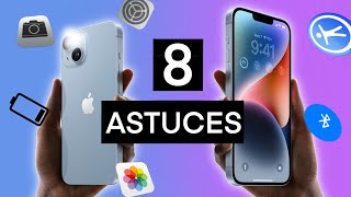 8 ASTUCES IPHONE INDISPENSABLES 📱😱 [upl. by Asselim]