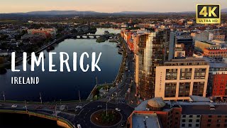 Limerick City 🇮🇪 Ireland  4k Drone view [upl. by Aticilef]