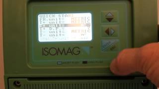 Electromagnetic flowmeter FLOWIZ MV  ISOMAG How to set the totalizer units and decimal settings [upl. by Ced]