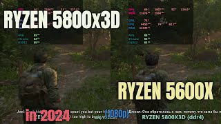 Ryzen 5600X vs Ryzen 5800x3d in 2024 [upl. by Ploss]