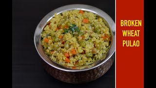 INSTANT POT BROKEN WHEAT PULAODALIA PULAOBULGUR PILAF [upl. by Marlea]