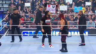 Smackdown highlights today Bloodline  Roman Vs Solo Sikoa fight [upl. by Suolhcin]