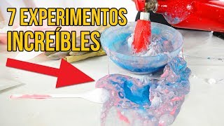 7 experimentos caseros ¡MUY LOCOS Y ESTÚPIDOS Recopilación [upl. by Salomi]