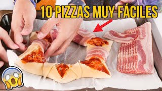 LAS 10 MEJORES PIZZAS CASERAS  10 pizzas FÁCILES y RÁPIDAS para hacer en casa [upl. by Langley]