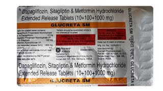 GLUCRETA SMDapagliflozin 10mgSitagliptin 100mgampMetformin 1000mg Uses In Bengali [upl. by Cristine]