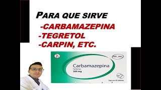 CARBAMAZEPINA PARA QUE SIRVE CARBAMAZEPINA DOSIS DE TEGRETOL CARPIN EFECTOS SECUNDARIOS Youtube [upl. by Mikol]