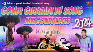 Gondi gussadi new dj song 🎶🎧 2024 mkgondiedits pavaneditor gussadisongs [upl. by Anyl]